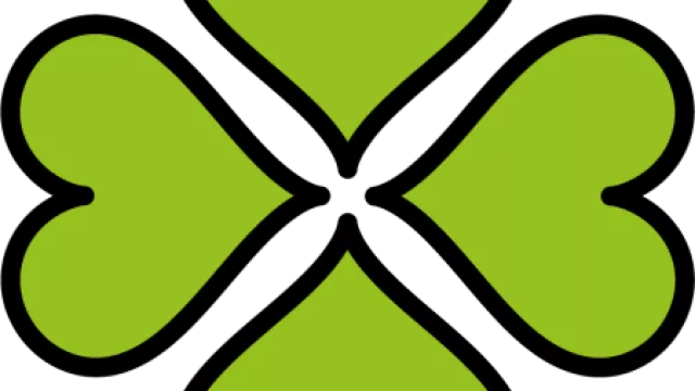 grünes Kleeblatt Symbol