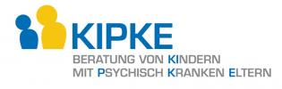 Logo mit Schriftzug KIPKE und darunter: Beratung von Kindern mit psychisch kranken Eltern 