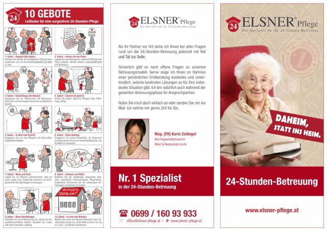 ELSNER Pflege Info-Flyer